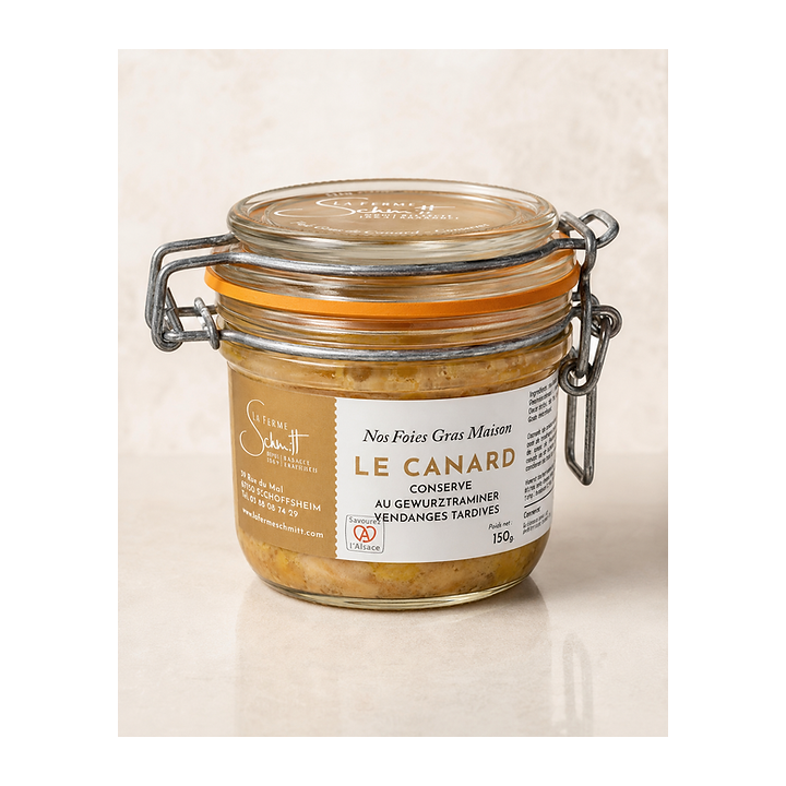 Foie Gras de Canard conserve en verrine Le Parfait, 150g ou 300g