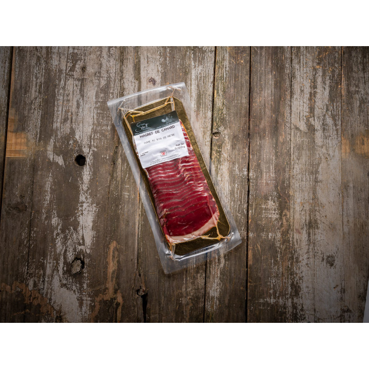 Magret de canard fumé prétranché 100g