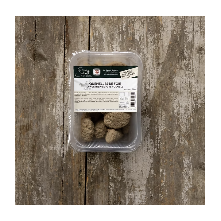 Quenelles de foie, la barquette de 380g
